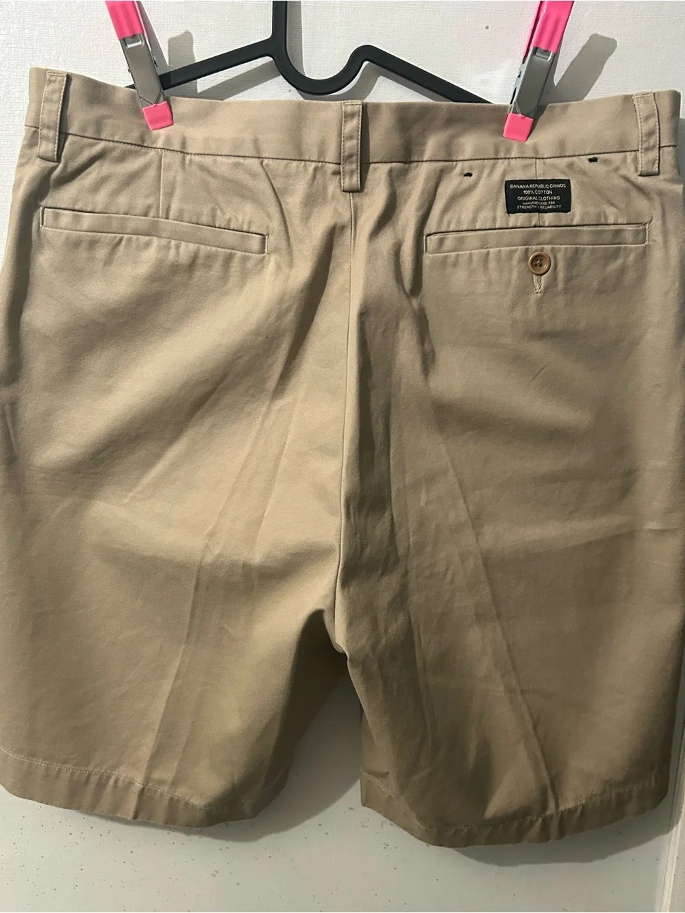 Banana Republic Tan Flat-Front Men's Chino Shorts